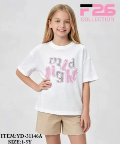 Bluzki DZIECIĘCA,size 1-5lat,paczka 5szt,1kolor