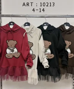 Sukienki DZIECIĘCA,size 4-14lat,paczka 6szt,1kolor