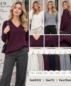 Swetry Damskie ,Size uni,paczka 10szt, mix kolor