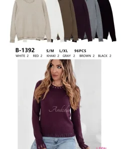 Swetry Damskie TURECKA,Size uni,paczka 12szt, mix kolor