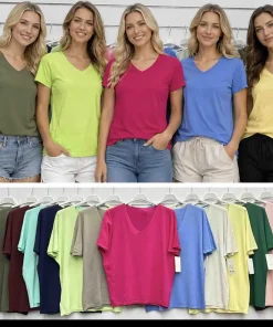 Bluzki Damskie WŁOSKA,Size uni,paczka 6szt, mix kolor