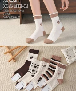Skarpety Damskie,size 35-42,paczka 40szt,mix kolor