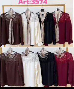 Bluzki Damskie WŁOSKA,Size uni,paczka 6szt, mix kolor