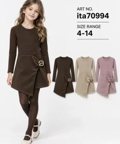 Sukienki DZIECIĘCA,size 4-14lat,paczka 6szt,1kolor