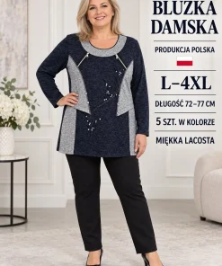 Bluzy damskie,size l-4xl,Paczka 5szt,1 kolor