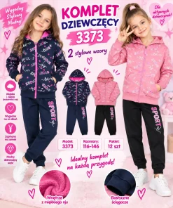 Komplety DZIECIĘCA,size 116-146,paczka 12szt,mix kolor