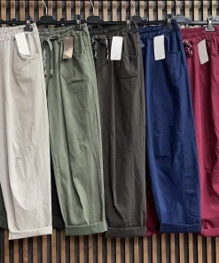 Spodnie Damskie WŁOSKA,Size uni,paczka 6szt, mix kolor