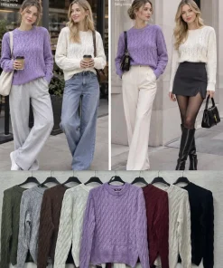 Swetry Damskie ,Size uni,paczka 6szt, mix kolor