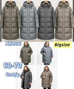 Kurtki damskie ,size 60-70,Paczka 6szt ,1kolor