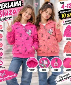 Bluzy DZIECIĘCA,size 4-12lat,Paczka 10szt,mix kolor