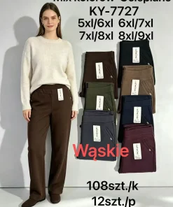 Spodnie Damskie,size 5/6-8/9xl,paczka 12szt,mix kolor