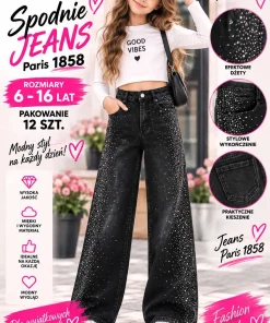 Spodnie JEANSY DZIECIĘCA,size 6-16lat,paczka 12szt,1 kolor