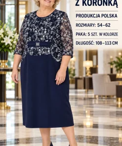 Sukienki Damskie ,Size 54-62,paczka 5szt, 1kolor