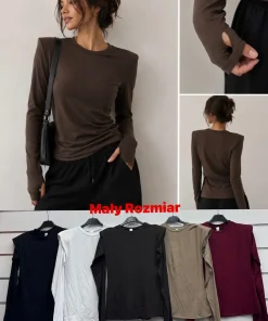 Bluzki Damskie WŁOSKA,Size uni,paczka 6szt, mix kolor