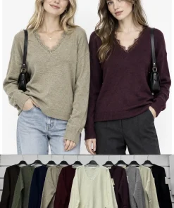 Swetry Damskie WŁOSKA,Size uni,paczka 6szt, mix kolor