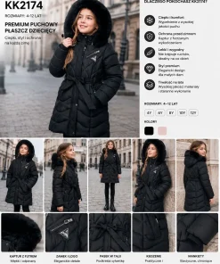 Kurtki DZIECIĘCA,size 4-12lat,Paczka 5szt ,1 kolor