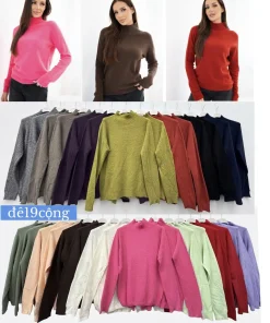 Swetry Damskie WŁOSKA,Size uni,paczka 6szt, mix kolor