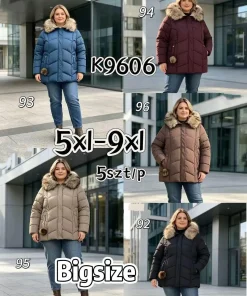 Kurtki damskie,size 5-9xl,Paczka 5szt,1kolor