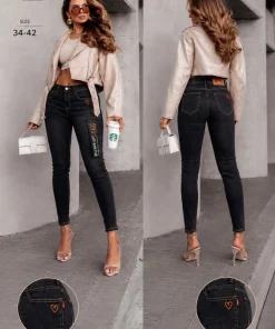 Jeansy Damskie,size 34-42,Paczka 12szt ,1kolor