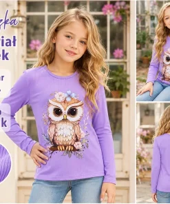 Bluzki DZIECIĘCA,size 4-14lat,Paczka 6szt ,1 kolor