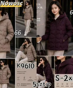 Kurtki damskie,Size s-2xl,paczka 5szt, 1kolor