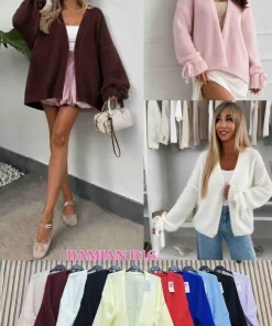 Swetry Damskie WŁOSKA,Size uni,paczka 6szt, mix kolor