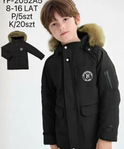 Kurtki DZIECIĘCA,size 8-16lat,Paczka 5szt ,1 kolor