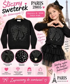 Swetry DZIECIĘCA,size 4-14lat,paczka 6szt,1kolor