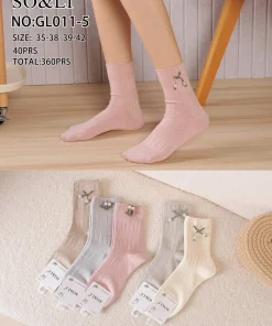 Skarpety Damskie,size 35-42,paczka 40szt,mix kolor