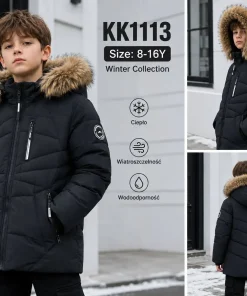 Kurtki DZIECIĘCA,size 8-16lat,Paczka 5szt ,1 kolor