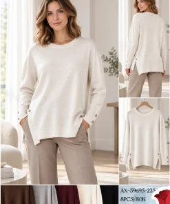 Swetry Damskie,size m-2xl,paczka 8szt,mix kolor