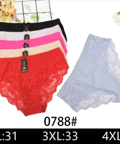Majtki Damskie,size 2xl-4xl,paczka 24szt,mix kolor
