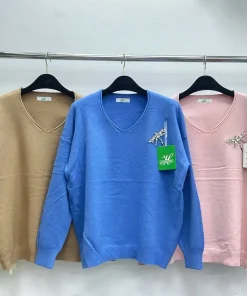Swetry Damskie ,Size uni,paczka 12szt, mix kolor