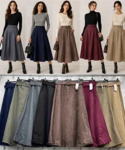 Spódnica Damskie WŁOSKA,Size uni,paczka 6szt, mix kolor