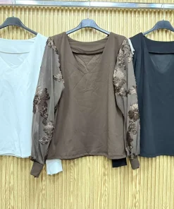Bluzki Damskie WŁOSKA,Size uni,paczka 6szt, mix kolor