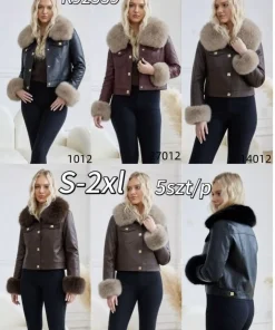 Kurtki skórzane damskie,size s-2xl,paczka 5szt,1kolor
