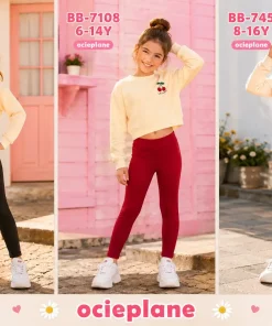 Legginsy DZIECIĘCA,size 6-14lat,paczka 5szt,1kolor