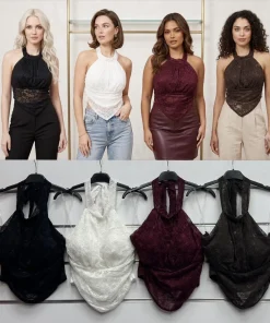 Bluzki Damskie WŁOSKA,Size uni,paczka 6szt, mix kolor
