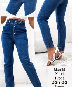 Jeansy Damskie,size xs-xl,Paczka 12szt ,1kolor