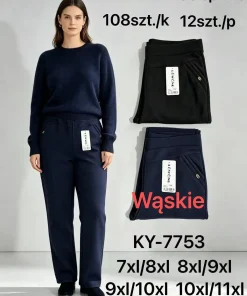 Spodnie Damskie,size 7/8-10/11xl,paczka 12szt,mix kolor