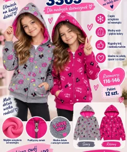 Bluzy DZIECIĘCA,size 116-146,paczka 12szt,mix kolor