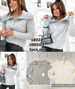 Swetry Damskie,size uni,Paczka 5szt ,mix kolor