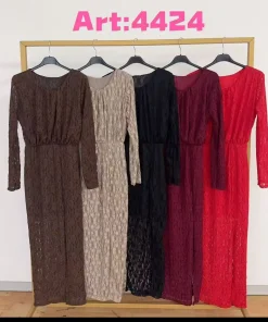 Sukienki Damskie WŁOSKA,Size uni,paczka 6szt, mix kolor