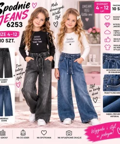 Spodnie JEANSY DZIECIĘCA,size 4-12lat,paczka 10szt,mix kolor