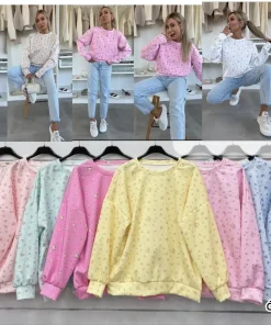 Bluzy damskie,size uni,paczka 6szt,mix kolor