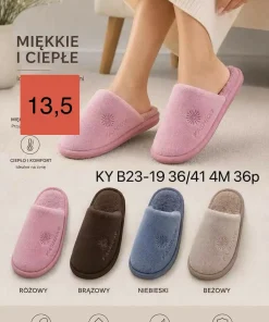 Buty Kapcie DAMSKIE 36-41 36par)