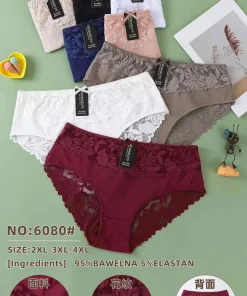 Majtki Damskie,size 2xl-4xl,Paczka 24szt,mix kolor