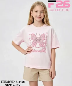 Bluzki DZIECIĘCA,size 4-12lat,paczka 5szt,1kolor