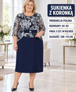 Sukienki Damskie ,Size 54-62,paczka 5szt, 1kolor