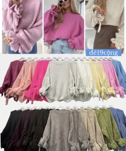 Swetry Damskie WŁOSKA,Size uni,paczka 6szt, mix kolor